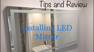 DIY LED Mirror installation personal Tips and Review [upl. by Charlie]