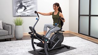 Teeter FreeStep LT1 Recumbent Cross Trainer  Overview [upl. by Rosene]