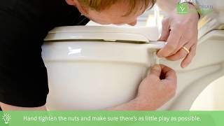 How To Replace A Toilet Seat  The easy way  Victorian Plumbing [upl. by Sergio44]