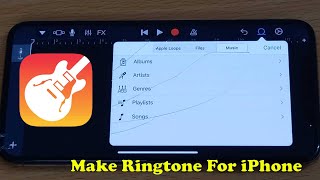 Make Ringtone For iPhone Using GarageBand  2022 Easy Method [upl. by Drofdarb24]