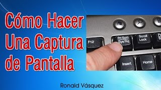 Como hacer una Captura de Pantalla en PC o Laptop [upl. by Aloel]