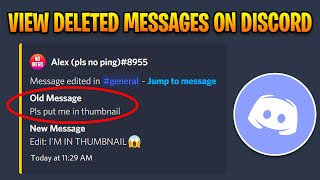 View Deleted amp Edited Messages on Your Discord Server [upl. by Pape]