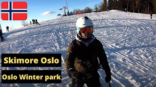 Skiing in OsloNorway  Oslo Winter Park Skimore Oslo  Tryvann [upl. by Karilla]