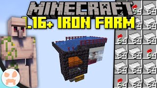 Minecraft 116 IRON FARM TUTORIAL  Efficient Easy Compact [upl. by Prentiss]