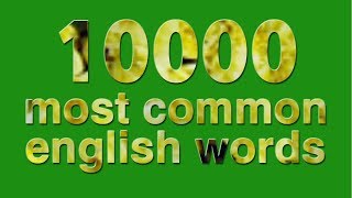 10000 most common english words  part 1 [upl. by Eelitan]