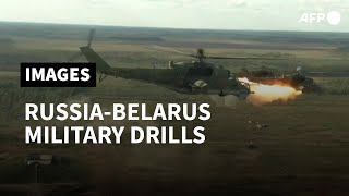 Russia and Belarus continue massive military drills  AFP [upl. by Loredana377]