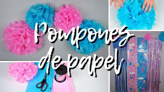 POMPONES DE PAPEL CHINA EN MINUTOS [upl. by Ichabod]