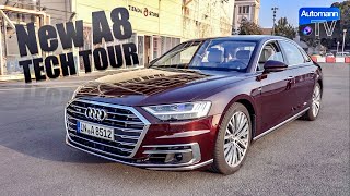 2018 Audi A8 W12 585hp  TECH TOUR 60FPS [upl. by Northey]