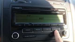 VW RCD 310 BLUETOOTH MENU [upl. by Aspia252]