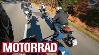 Aprilia SX 125 vs Honda CB 125 R vs KTM RC 125 vs FB Mondial HPS 125i vs Suzuki GSXR 125 [upl. by Denison]