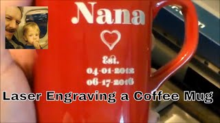 Laser Engraving Coffee Mugs Demonstration [upl. by Ahtelat]