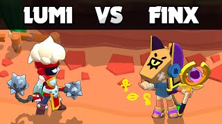 LUMI vs FINX  1 vs 1  Brawl Stars [upl. by Katonah]