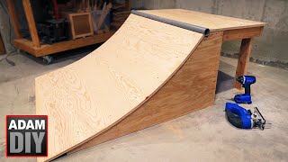 How to build a Skate Ramp  Quarter Half Pipe [upl. by Bertasi72]