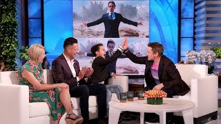 Robert Downey Jr Meets Young Fan Whose Life Was Changed by Iron Man [upl. by Stodder]