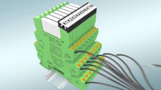 Wire Terminal Block Relays Without Tools  Phoenix Contact [upl. by Analed]