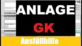 Anlage GK ausfüllen  Körperschaftsteuererklärung Tutorial  Erklärung  Ausfüllhilfe [upl. by Keegan]