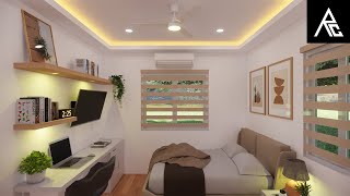 Cozy Small Bedroom Design Idea 3x3 Meters [upl. by Gipson283]