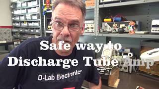 How to safely discharge tube guitar amp Filter capacitors DLab Tech Tip [upl. by Kilbride605]