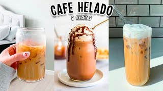 HAZ EL MEJOR CAFE HELADO 8 RECETAS FACILES Tutoriales Belen [upl. by Aysa]