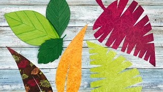 COMO HACER HOJAS DE PAPEL  MOLDES GRATIS  HOW TO MAKE PAPER LEAVES [upl. by Crescint]