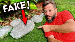 Does This Landscaping Hack Work DIY Faux Stone Edging [upl. by Erfert629]