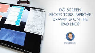 Drawing with tempered glass screen protectors on the iPad [upl. by Chenee]