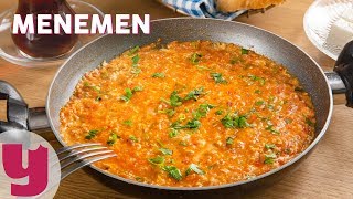 Menemen Tarifi  Kahvaltı Tarifleri  Yemekcom [upl. by Pearse]