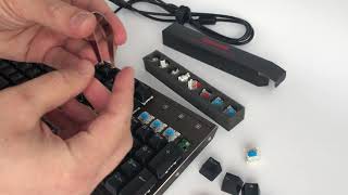 How to change the Redragon keyboard mechanical switches from Outemu [upl. by Slater]