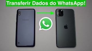 Como Transferir Dados do WhatsApp Entre Android e iPhone [upl. by Seaddon399]