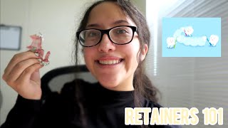 Retainers 101  My experience with braces the types of retainers and how I clean my retainers [upl. by Enidanreb]