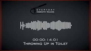 Throwing Up in Toilet  HQ Sound Effect [upl. by Godspeed]