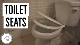 DIY How to Install a Toilet Seat  Remove and replace [upl. by Gearard]