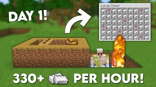 The Easiest IRON Farm in Minecraft  Tutorial 121 [upl. by Aiet]