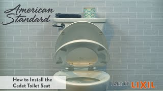 How to Install the Cadet Toilet Seat [upl. by Seaddon]