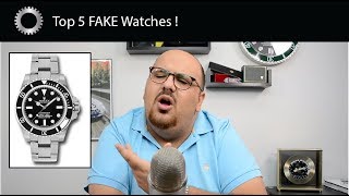 Top 5 Best Fake Watches  Rolex Hublot Panerai and MORE [upl. by Amelie]