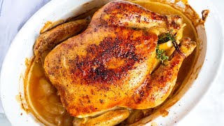 Perfectly Roasted Whole Chicken Recipe [upl. by Enrahs]