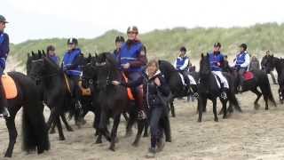 Mega strandrit Friese paarden 2013 [upl. by Enialedam]