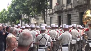 La légion étrangère  Festival des musiques militaire de Saumur  49   2015 [upl. by Corydon164]