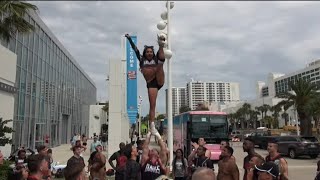 Behind the scenes at Daytona College Nationals with Navarro Cheer Part 2 [upl. by Pegma]