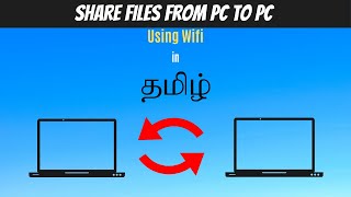 How To Transfer Files From Laptop to Laptop  Wifi File Transfer  Tamil [upl. by Lance]