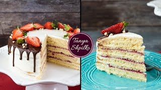 Нежный Легкий и Домашний Торт «Молочная Девочка»  Milchmädchen Cake  Tanya Shpilko [upl. by Oiuqise]