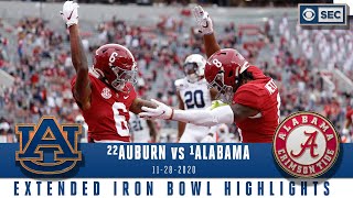 22 Auburn Tigers vs 1 Alabama Crimson Tide Extended Highlights  CBS Sports HQ [upl. by Dinsmore]