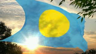 Flag and anthem of Palau [upl. by Matthew848]