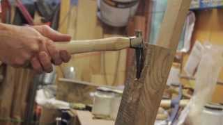 Turning an old Hammer into an Adze by Blacksmithing [upl. by Chi]