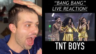 TNT BOYS REACTION  “BANG BANG” LIVE  INCREDIBLE DRAG PERFORMANCE [upl. by Denni]