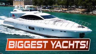 25 BIGGEST amp MOST EXPENSIVE Yachts at Haulover Inlet [upl. by Musette]