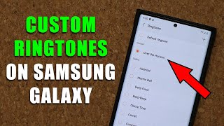 How to Set ANY Song as Custom Ringtone on your Samsung Galaxy Smartphone [upl. by Carbrey622]