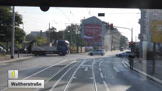 Straßenbahn Dresden 2020 Linie 1 [upl. by Iolande]