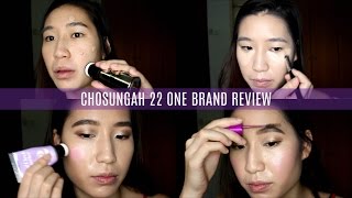 ONE BRAND ✌🏻️ CHOSUNGAH VER 22 Full Face Review  CampT Blender Brow Maker  TrishhYoungg [upl. by Eiramesor]