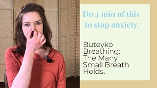 Buteyko Breathing 4 min guided exercise for anxiety [upl. by Aihsrop]